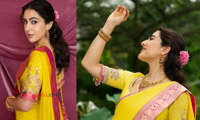 ట్రెడిషనల్ లుక్‌లో సారా అలీఖాన్.. అదిరిపోయే అందం!