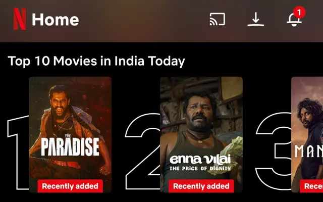 Nani’s The Paradise Tops Netflix Charts